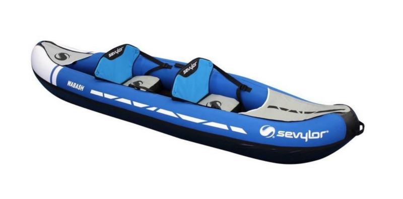 sevylor wabash kayak 1 or 2 man person inflatable canoe