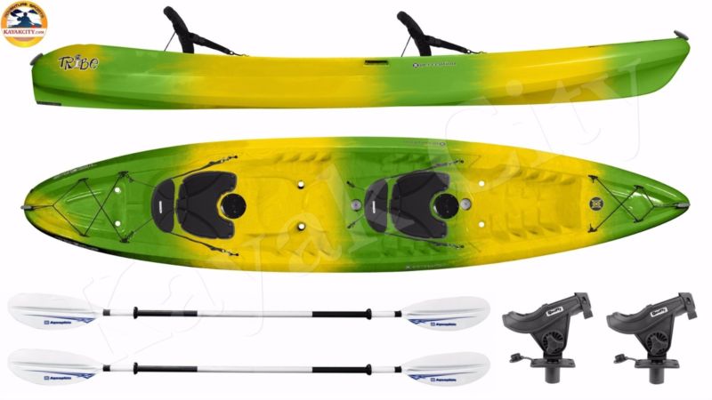 Perception Tribe 13.5 - Tandem Sit On Top Kayak - Fishing Package ...