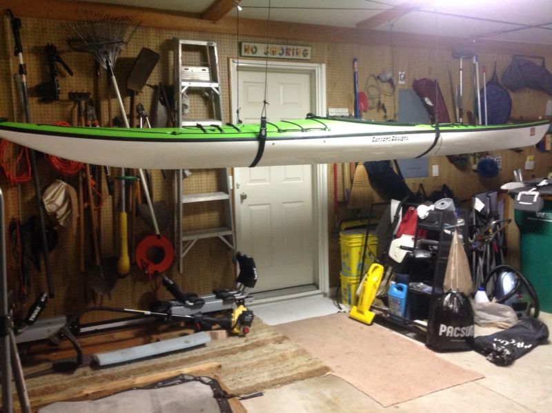 Lime Green Current Designs Fiberglass Squamish Kayak In ...