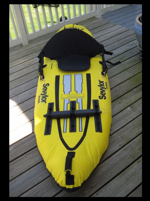 Sevylor Inflatable 1 Person Sit On Top Kayak Older Model Used Once