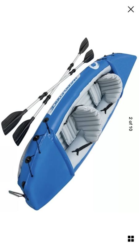 S#bestway Lite Rapid X2 Inflatable Kayak With Paddles 321 X 88 Cm 65077 ...