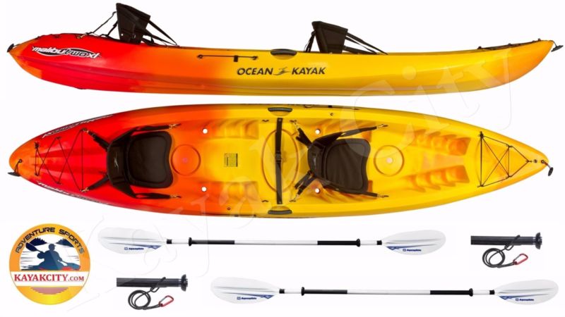 Ocean Kayak Malibu Two Xl Tandem Kayak - Paddle Package - Sunrise for ...