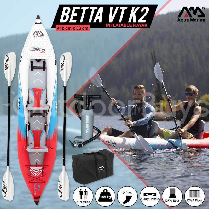 Inflatable Kayak – 2 Person Aqua Marina Betta Vt K2 ...