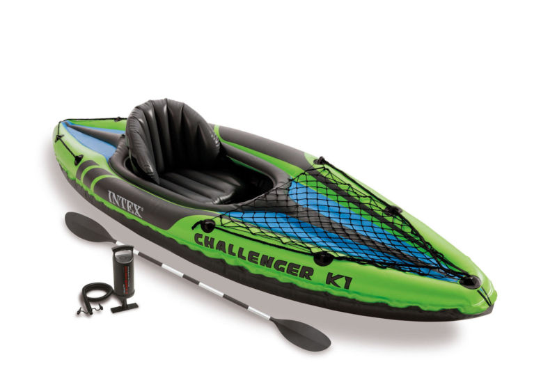 Intex Challenger K1 1-Person Inflatable Sporty Kayak ...