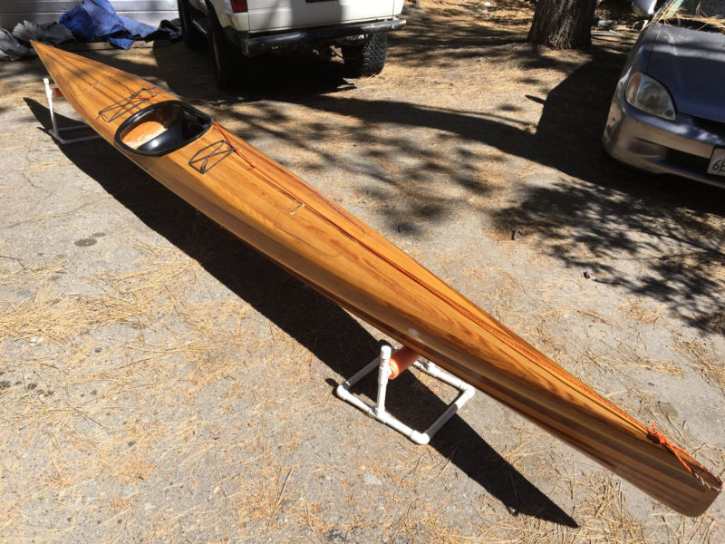 Guillemot Mystery Cedar Strip Wood Wooden Hand Built Kayak ...