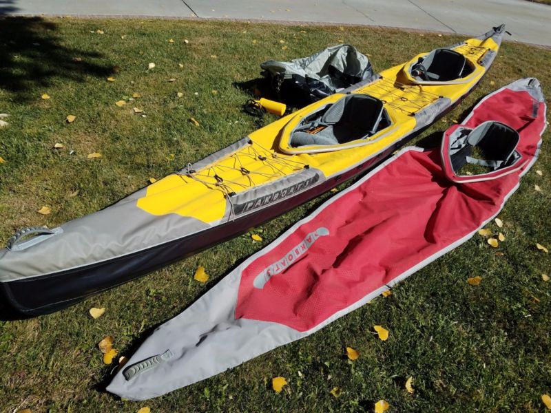 Folding Pakboat Kayak - XT-17' Double And Solo Tops 