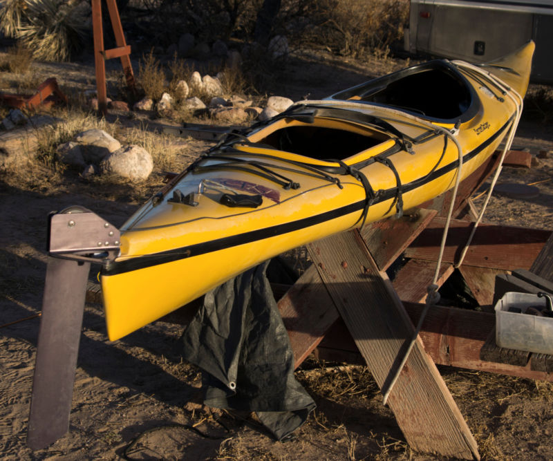 17' touring sea kayak, carbon fiber current designs pisces