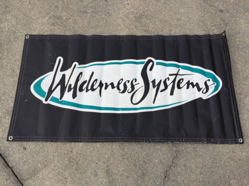 Wilderness Systems Kayak Dealer Sign Banner Kayak Advertising Sign 47x24 For Sale From United 4240