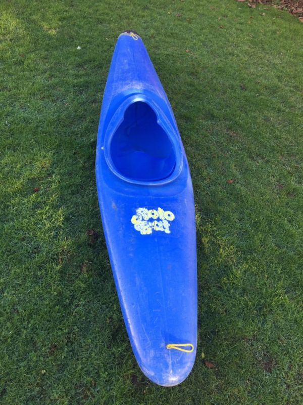 Pyranha Roto Bat, Kayak , Repaired, Cheap, Basic Flat 