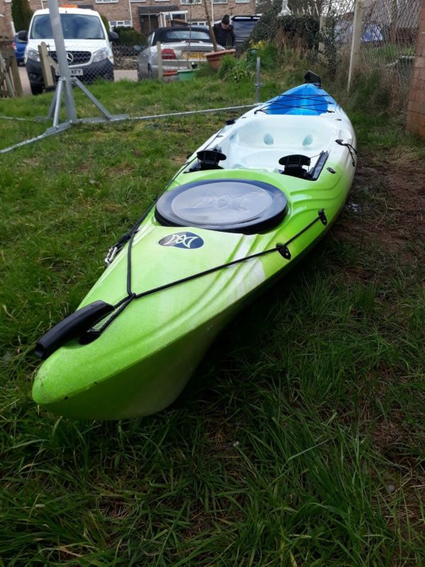 triumph 13 perception kayak fitted with rudder + anchor