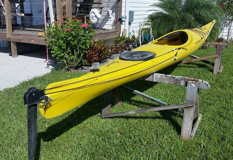 Current Design - Storm Kayak - Yellow - With Rudder for ...