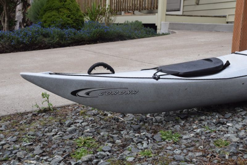 nice perception 15 ft sea kayak w rudder & 2 dry storage