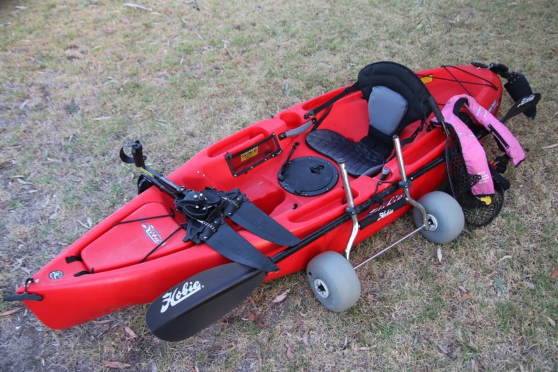 Hobie Kayak Mirage Sport, Red Colour, Little Use for sale from Australia