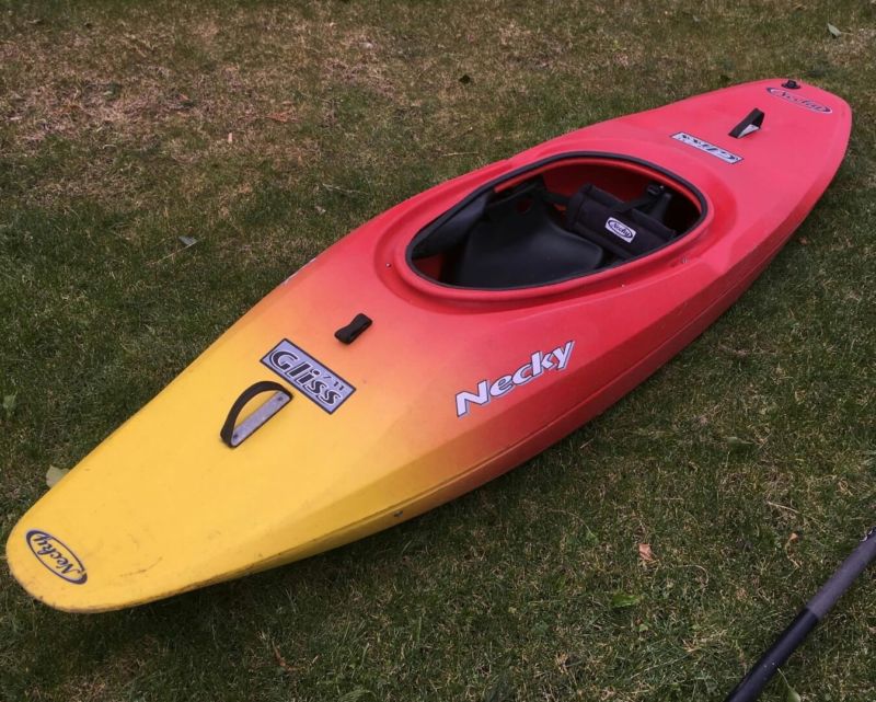 Necky Whitewater Kayak - Red And Yellow. 