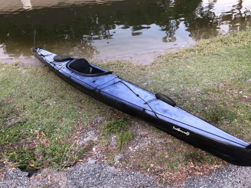 feathercraft k1 expedition folding sea kayak- good