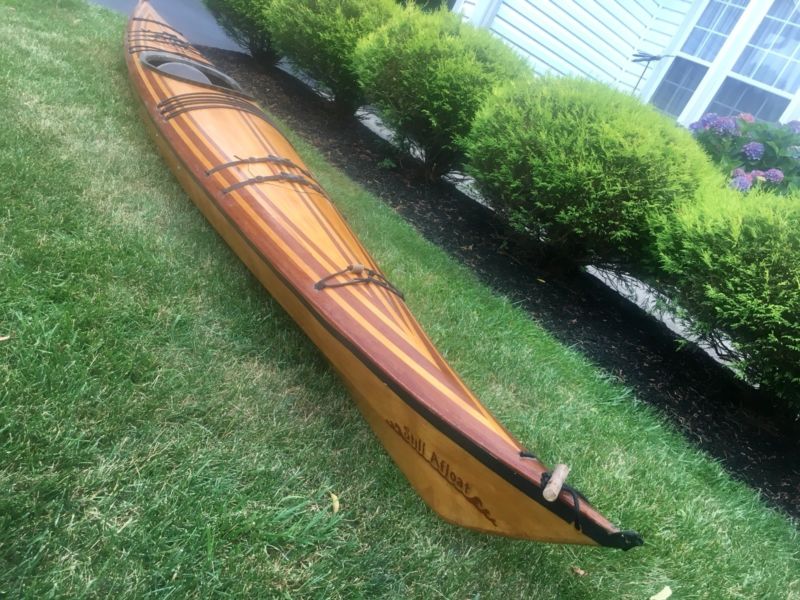 cirrus wood strip and okoume sea kayak scratch built from