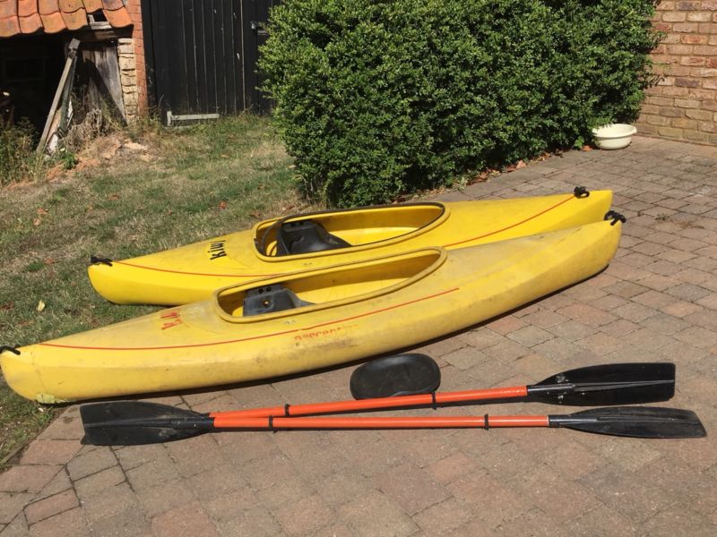 2 x kiwi perception kayak canoe for sale from united kingdom