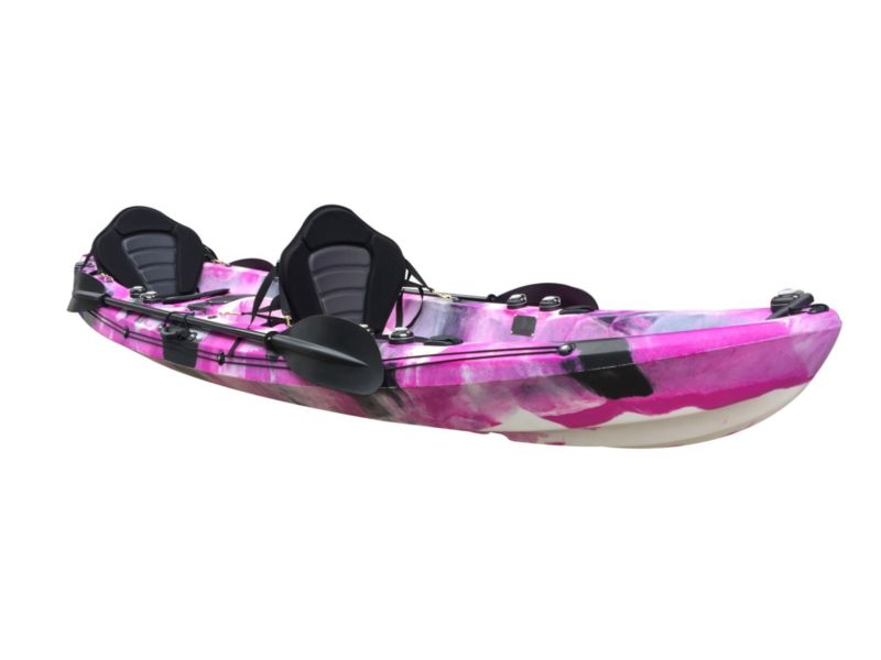 Galaxy Cruz Tandem 2+1 Sit On Top Leisure Fishing Kayak Canoe - Pink ...