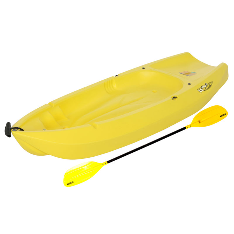 kids kayak youth paddle beginner boat lake water wave