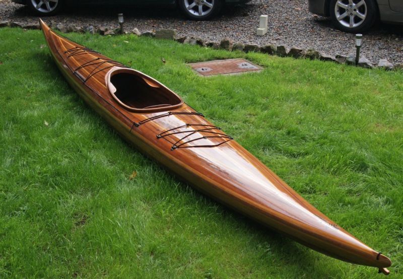 Wooden Strip Built Sea Kayak 18ft, Hardly Used for sale from United Kingdom