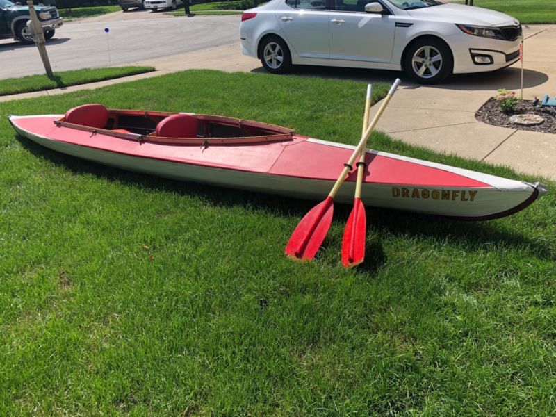 Folbot Folding Kayak, Built In Sc Usa, Red Deck, Black 