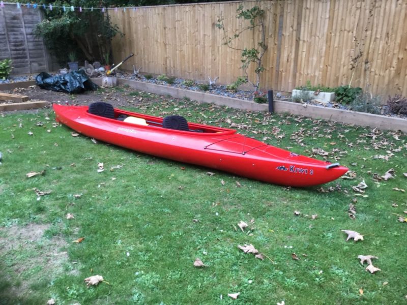 2 Man Kayak / Canoe Perception Kiwi 3 (With 3rd Child Seat 