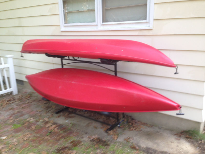 Two Potomac ES100 OnePerson Kayaks, Compact Paddles & Two