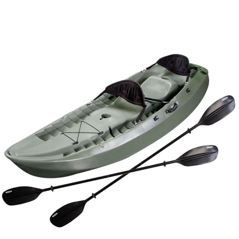 lifetime 10 foot, two person tandem fishing kayak with