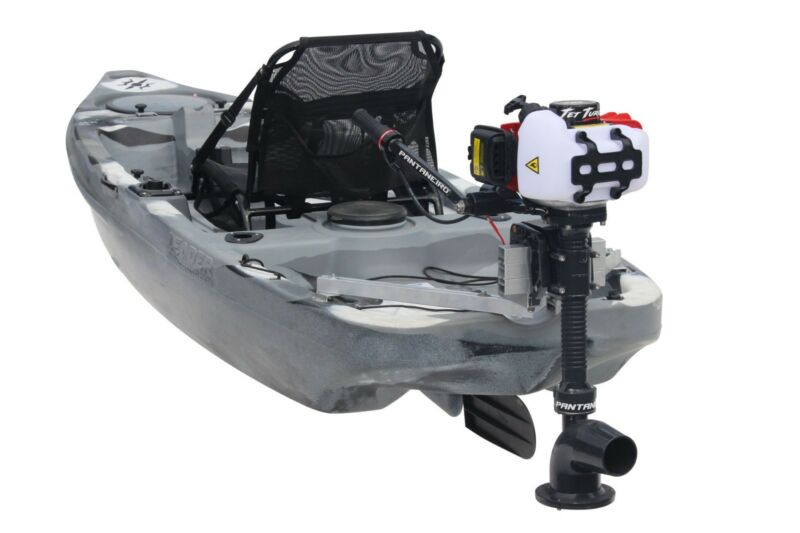 Каяк с мотором. Лодочный мотор "Рыбоход" (Kit-комплект). Support back outboard Motor for Kayak leader.