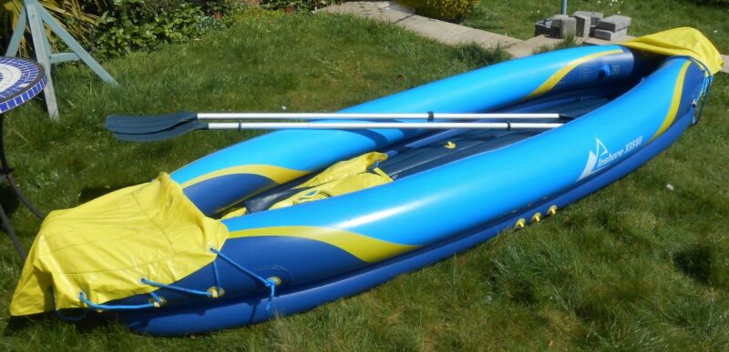 Inshore 335 Vi – 2 Person Kayak With Aluminium 2 X Double Paddle Repair