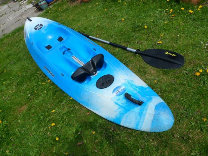 Perception Five 0 Sit On Top Surf Kayak, With 2 Piece Paddle for sale