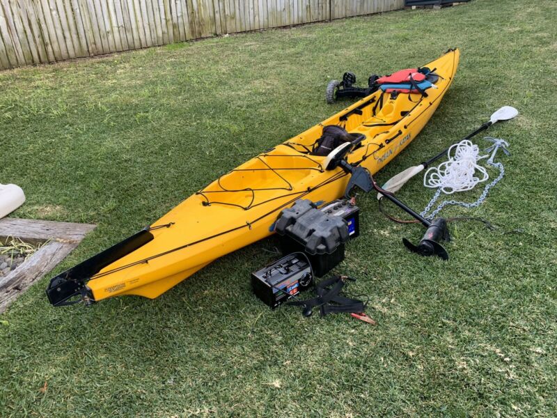  Ocean Kayak Prowler 4.5 Elite Fishing Kayak Engine And Accessories 
