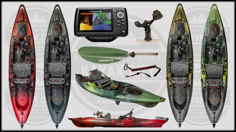 Old Town Predator Pdl Pedal Fishing Kayak Fish Finder Package For