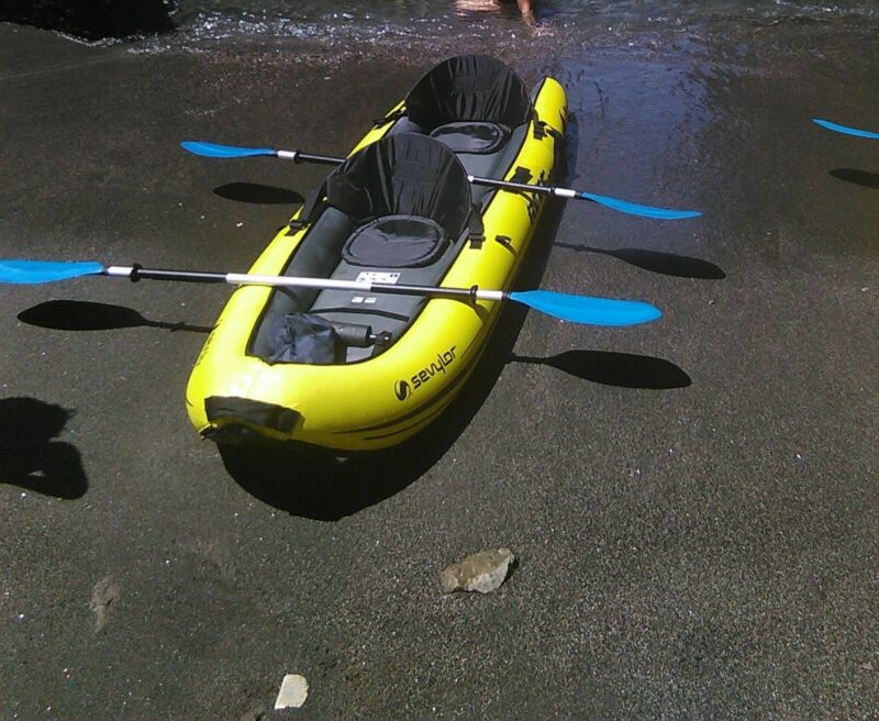 Kayak Mare da 2 Posti, Z0A Sit On Top Sevylor Reef 300 Kayak Gonfiabile 