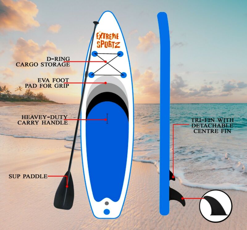 Stand Up Inflatable Paddle Board Surf Board Kayak Paddleboard Sup 10ft ...