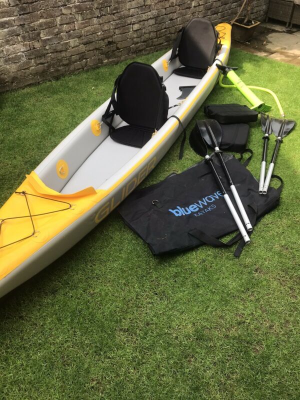 Blue Wave Drop Stitch Glider Kayak for sale from United Kingdom