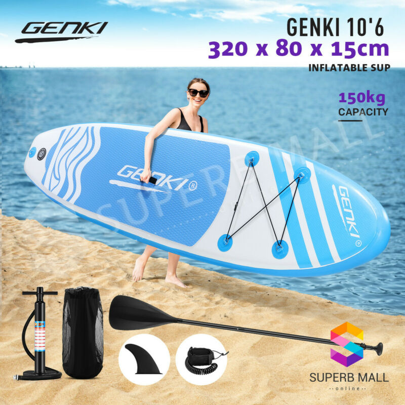 Genki 2 In 1 Inflatable Stand Up Paddle Board Sup Surfboard Outdoor ...