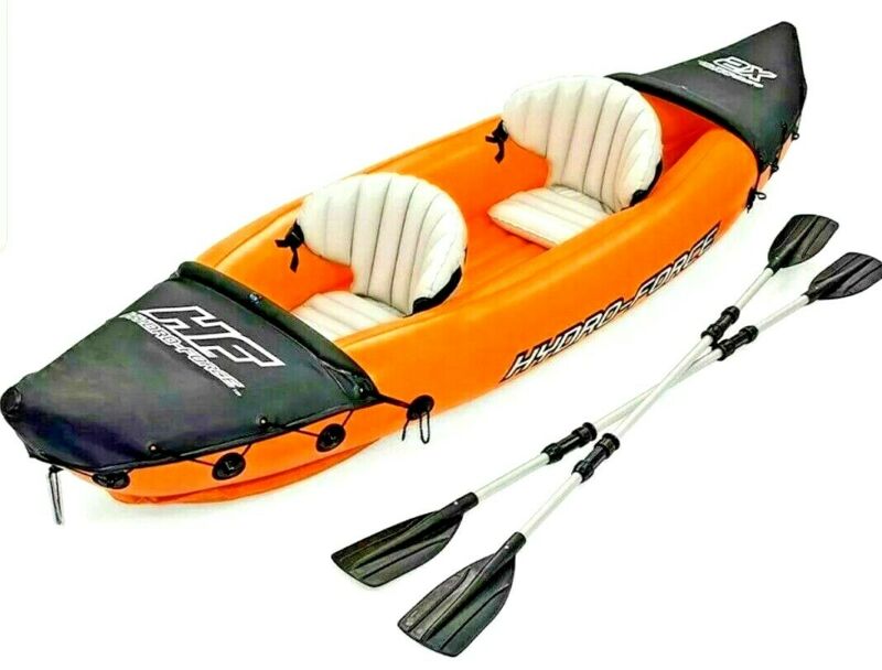 Bestway Hydro-Force Rapid 2 Person Single Double Kayak With Oars Hand ...