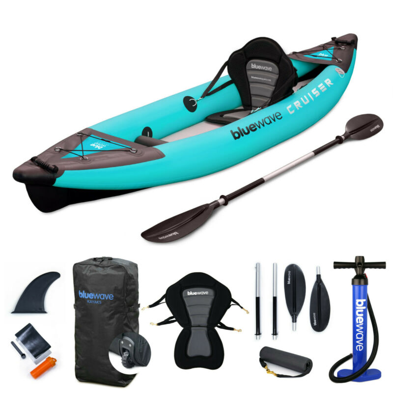 Bluewave Cruiser Inflatable Kayak – Single Hybrid Drop Stitch Full ...