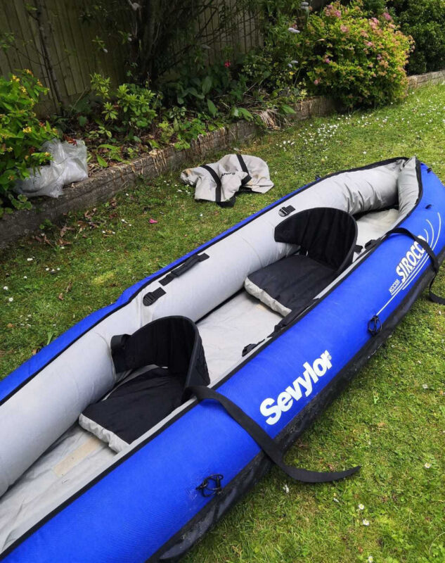 Sevylor Sirocco Kayak Inflatable Canoe. Needs Attention Read The