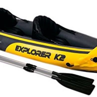 Inflatable Kayak 2 Person Canoe Boat Intex Explorer K2 