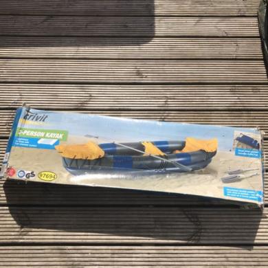 Crivit Kayak 2 Person Inflatable Boat Brand New Crivit 2 People Kayak Oars Inc For Sale From United Kingdom