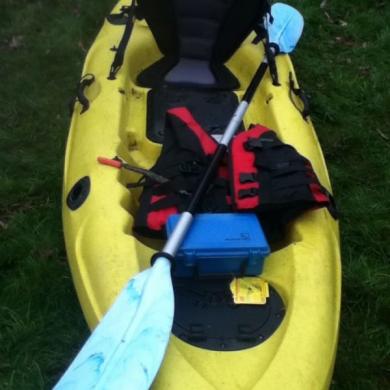 Malibu Kayaks Mini X Sit On Top Kayak Yellow Complete Set 