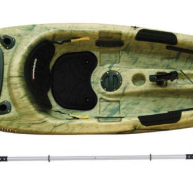 Sun Dolphin Journey 10 Ss Sit-On Angler Kayak Grass Paddle Included For ...