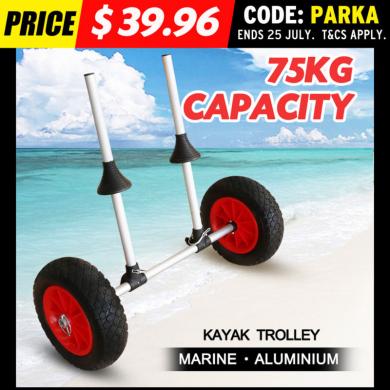 New Kayak Trolley Canoe Aluminium Collapsible Wheel Cart 
