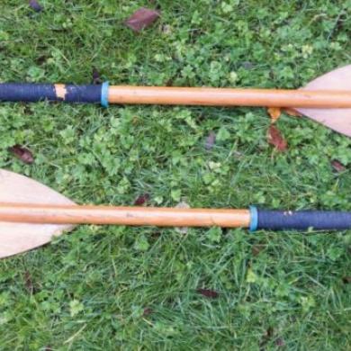 Vintage Folbot Two-Piece Wooden Kayak Paddle - Light And 
