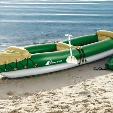 crivit inshore 335ii kayak canoe, inflatable, never used