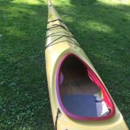 necky touring sea kayak fiberglass 18 feet w rudder for