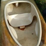 Vintage Phoenix Slipper Kayak Fiberglass "poke Boat" 13.2 