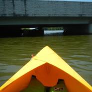like new 9.5 foot tucktec folding kayak - orange - 350 lb